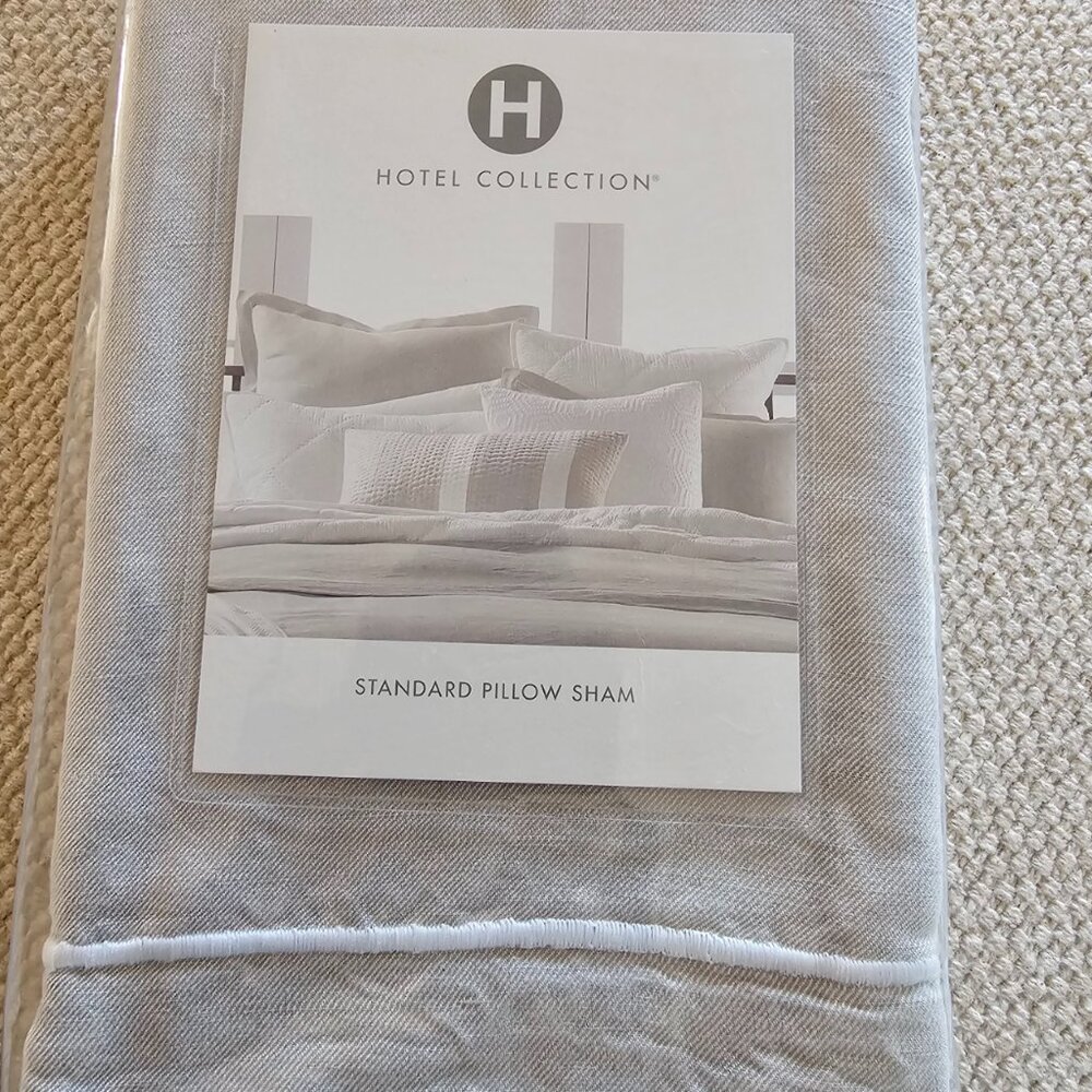 HOTEL COLLECTION 1 pillow sham standard size grey